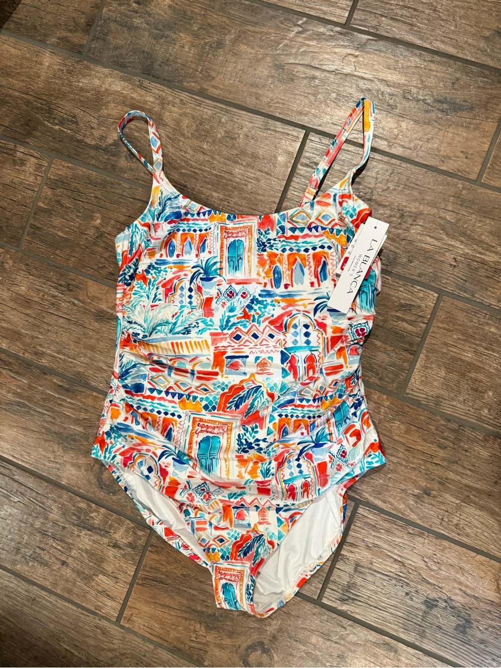 La Blanca Multi-Pattern One-Piece Swimsuit